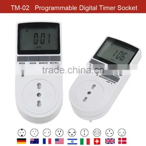 Programmable Digital Timer Switch Italy Plug 16A 3680W thumbnail-1