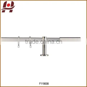 F119008 Metal Iron Aluminium Stainless Steel Brass Plated Plain Twisted Extensible Telescopic Window Curtain Poles Rods Pipes thumbnail-1