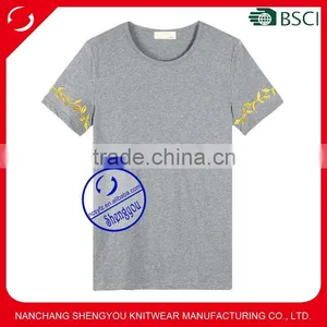 Wholesale Mens Embroidered Tshirts With Custom Design thumbnail-1