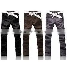 Satin Slim Fit Cotton Chinos,Men's Slim-Fit Chinos,womens New Style Cotton Pants Chinos 2014 thumbnail-1