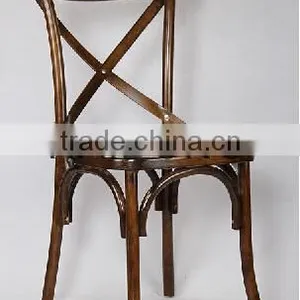 Modern Commercial Use Silla Wood Cross Back Chair Quality Choice thumbnail-1