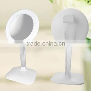 Pedestal LED Makeup Mirror, Pedestal Desktop Vanity Mirror With Led, Led Magnfiiying Makeup Mirror thumbnail-4