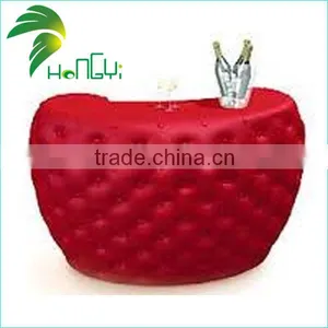 Beautiful Shape Design Hongyi Inflatable Floating Pool Bar thumbnail-1