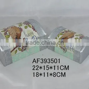 Wood Fabric Owl Garden Box thumbnail-1