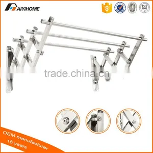 On Sale Metal Clothes Hanger Expandable Clothes Hanging Drying Rack Laundry Hanger Collapsible Wall Mount thumbnail-1