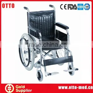Steel Wheelchair Comfortable Chairs for the Elderly thumbnail-1