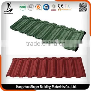 2016 Building Material Classical Colorful Stone Coated Metal Roof Tile Factory in China thumbnail-2