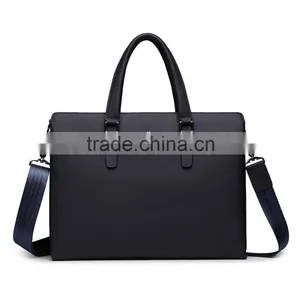 2016 Multifunction Men's Shoulder Bag Documents Bag Leather Briefcase thumbnail-1