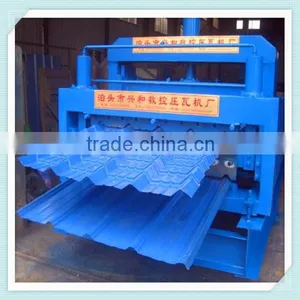 Trade Assurance Automatic Color Coated Metal Glazed Tile and Steel Corrugated Sheet Double Layer Roll Forming Machine thumbnail-6