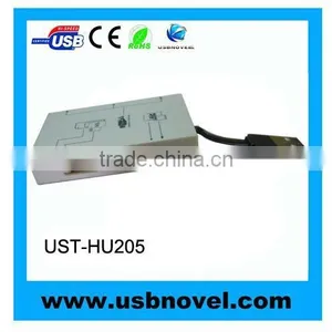 3 Port Hub With Card Reader thumbnail-1