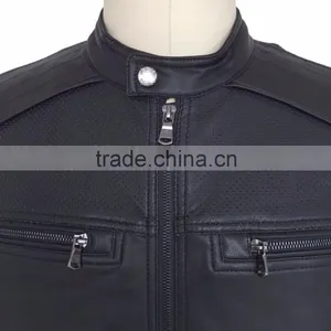 2016 New Fashion Cheap Bulk Men PU Leather Jackets Wholesale China Supplier thumbnail-5