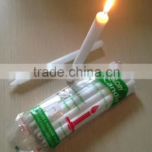 White Color and Paraffin Wax Material Stick Candle for Household Use thumbnail-1