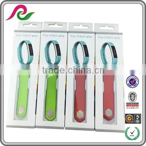 Folding Paper Box With Clear Plastic Window for Sports Bracelet Packing thumbnail-1