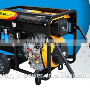 Piaggio 5KW Portable Diesel Generator With Air-cooled Single Cylinder Engine thumbnail-1