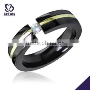 2015 Cheap Price Jewelry 316l Stainless Steel Tungsten Ring Class Ring thumbnail-1