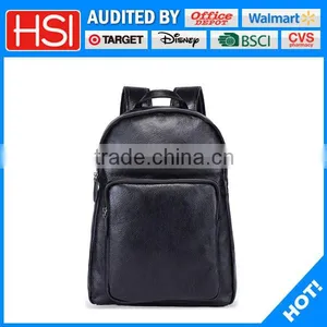 Classics Black Faux Leather Girls Leathe Rbackpack Bags thumbnail-1