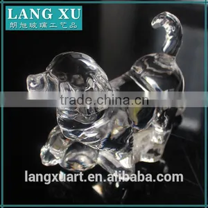 LX-D031 Fashionable Animal Figurines Decoration Dog Glass Crafts thumbnail-1