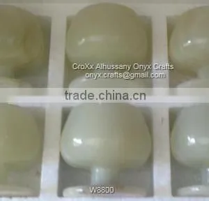 White Onyx Wine Goblet Set of 6 pc thumbnail-1