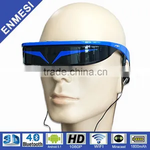 Hot Selling Product 98inch Android Wifi HD 1080P Video Glasses With Memory Card 16G thumbnail-1