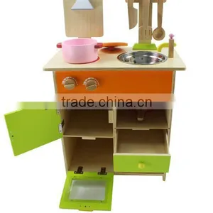 Wooden Chinese Toys Kitchen Play Set for Kid,wood Kitchen Toy thumbnail-1