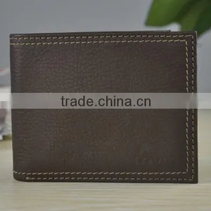 13003 Bill-fold Business Style Brown Cheap Mens Leather Wallet thumbnail-2
