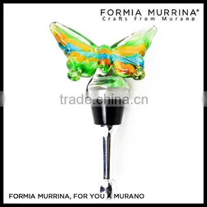 Murano Glass Wine Charms Glass Wine Accessories Wine Stoppers for Wedding Deco thumbnail-5