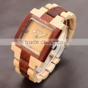Mixed Color Wristwatch Wooden Water Resistant Wooden WristWatch Women Men Wristwatch Wooden thumbnail-1