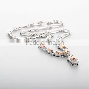 925 Sterling Silver Wholesale Pendant Statement Necklace 2016 Jewelry SNP028W thumbnail-4