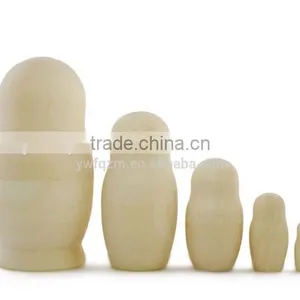 Custom Wooden Unpainted Nesting Doll thumbnail-3