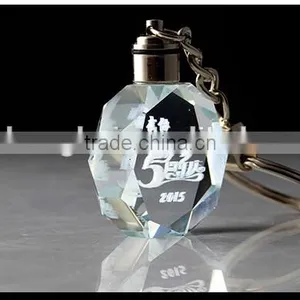 2016 Lovely Hello Kitty Transparent Crystal Keychain ,3d Laser Keychain thumbnail-3