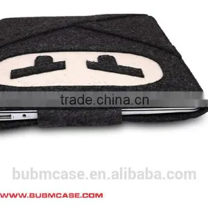 Black Color 9.7 Inch Wool Felt Tablet Case Cute Cartoon Naruto Bag Tablet Sleeve Tablet Pouch thumbnail-3