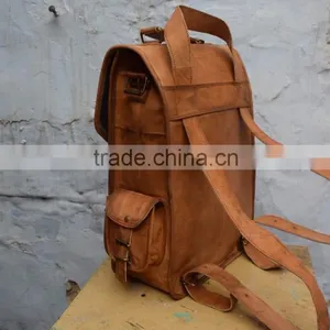 Wholesale Genuine Leather Back Pack/vintage Style Back Pack thumbnail-2