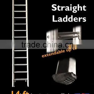 Aluminium 2 Section Straight Ladders 14 Ft. thumbnail-1