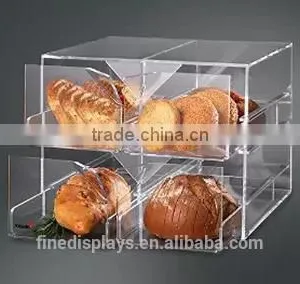 4-Drawer Acrylic Bakery Display Case, Clear(BD-B-0222) thumbnail-1