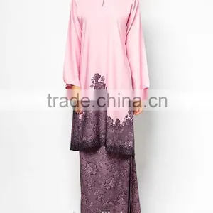 Loose Style Embroidered Matched Scarf Women Muslim Dress thumbnail-6