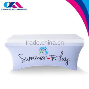 Brand Exposure Custom Polyester Table Cloth , Trade Show Spandex Table Cover thumbnail-2