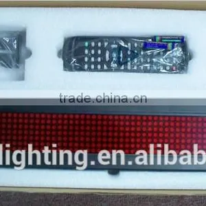 Indoor 7*80dots Pitch7.62mm Control System IR Remote & RS232 Led Dispaly for Bus Programmable Led Sign thumbnail-2