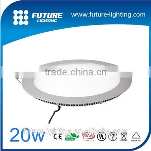 Indoor Hotel , Meeting Room Lighting Dia300*14mm 20W Round Flat Ceiling Flush Mounting Led Panel Light thumbnail-1