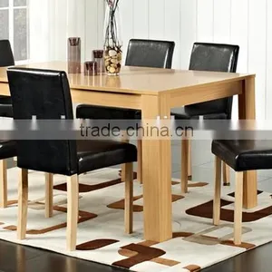 Melamine MDF Dining Table With UKFR PU Solid Chair thumbnail-1