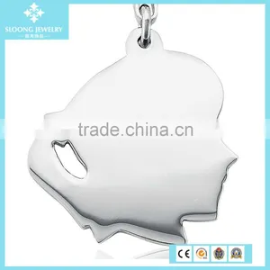 Sterling-Silver-Jewelry Boy and Girl Charm Pendant in Sterling Silver thumbnail-1
