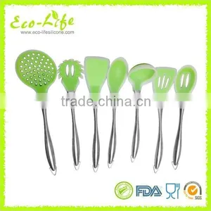 Set of 7 Silicone Cooking Tool Set With Stainless Steel Handle, Kitchen Utensils Kitchenware thumbnail-2