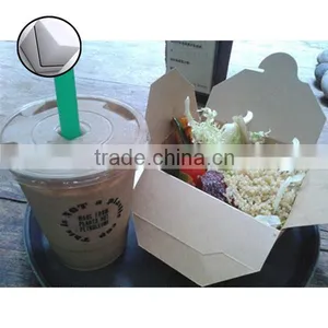 Food Industrial Use Paper Boxes and Paper Food Grade Paper Board Material Salad Box thumbnail-3