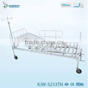 2 Function Adjustable Manual Hospital Double Bed Manufacturer thumbnail-1