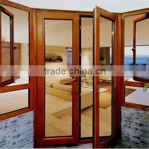 China Top Grade Hot Sale Aluminum Wood Composite Doors thumbnail-3