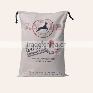 Fast Shipping!Wholesale Santa Sacks White Red Santa Sack Bag With Drawstring Christmas Santa Claus Wholesale Santa Sacks thumbnail-6