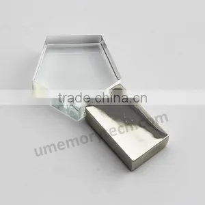 Gadgets Crystal Glass Usb Key Flash Drive 128mb Gift Small Flash Drive thumbnail-5