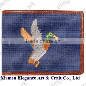 Racing Horse Needlepoint Wallet for Men thumbnail-5