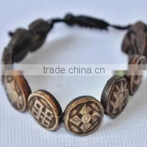 Bone Bracelet in Bark Brown thumbnail-1