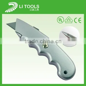 Hot Sale Plastic Box Cutter Safety Knife With Carbon Steel Blade thumbnail-1