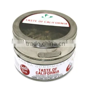 Taste of California-gourmet Spice Blends in Megnetic Stainless Steel Can With 2 Puring Options for Shaking and Pouring thumbnail-5